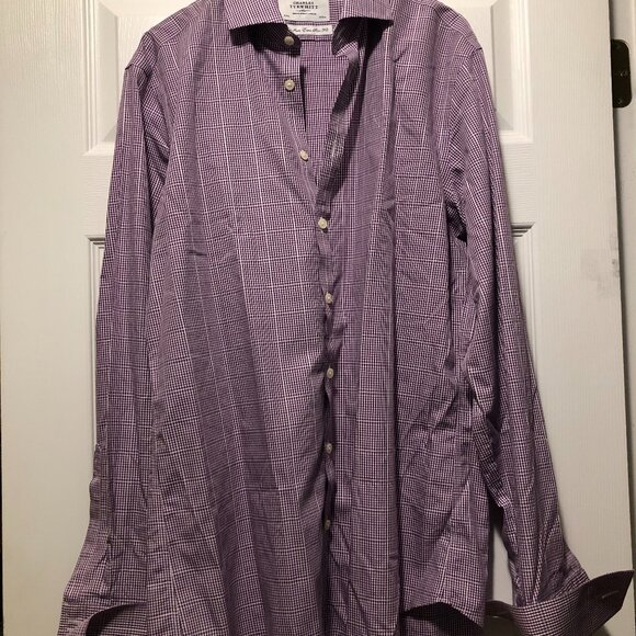 CHARLES TYRWHITT MEN'S NEW COTTON DRESS SHIRT WITH FRENCH CUFFS SIZE: 16/36